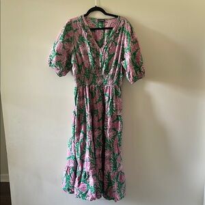 Meadow Rhodes Tropical print Maxi Dress SZ XL